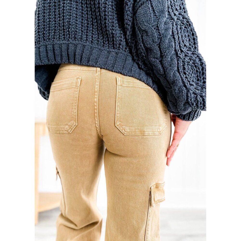 NWT Risen Cargo Wide Leg High Rise Jeans Style# FP-RDP5488 Size 15/32 - Picture 14 of 16